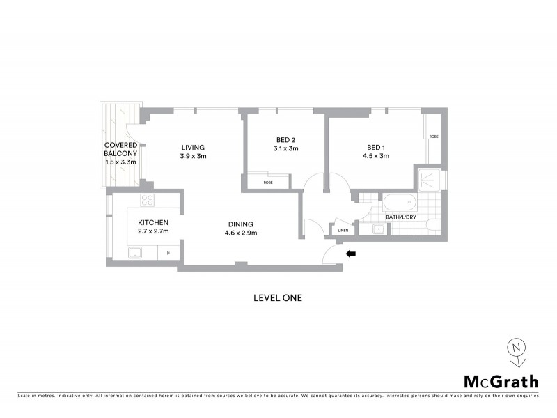 31/16 Ocean Street North, Bondi NSW 2026 Floorplan