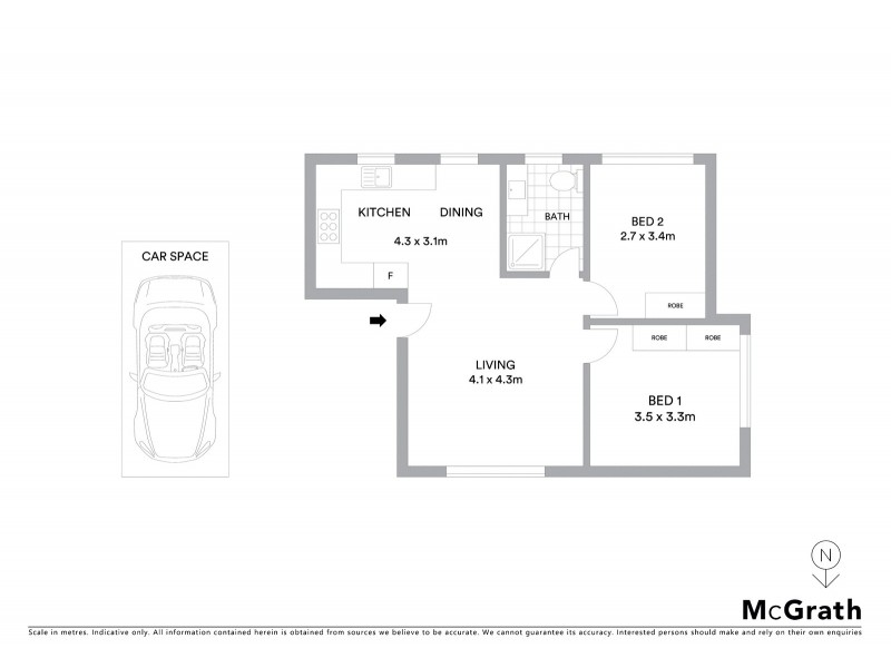 6/17 Brittain Crescent, Hillsdale NSW 2036 Floorplan