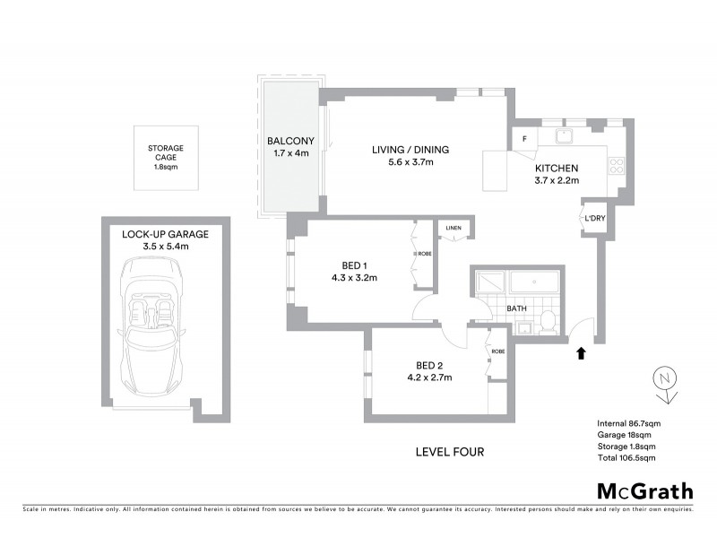 14/251 Oberon Street, Coogee NSW 2034 Floorplan