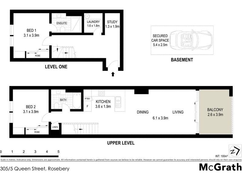305/5 Queen Street, Rosebery NSW 2018 Floorplan