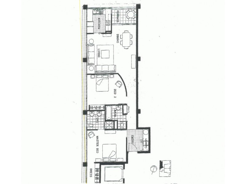 501/2 Slater Street, Melbourne VIC 3004 Floorplan