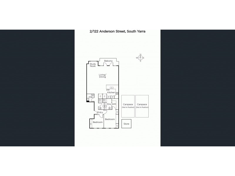 2/122 Anderson Street, South Yarra VIC 3141 Floorplan