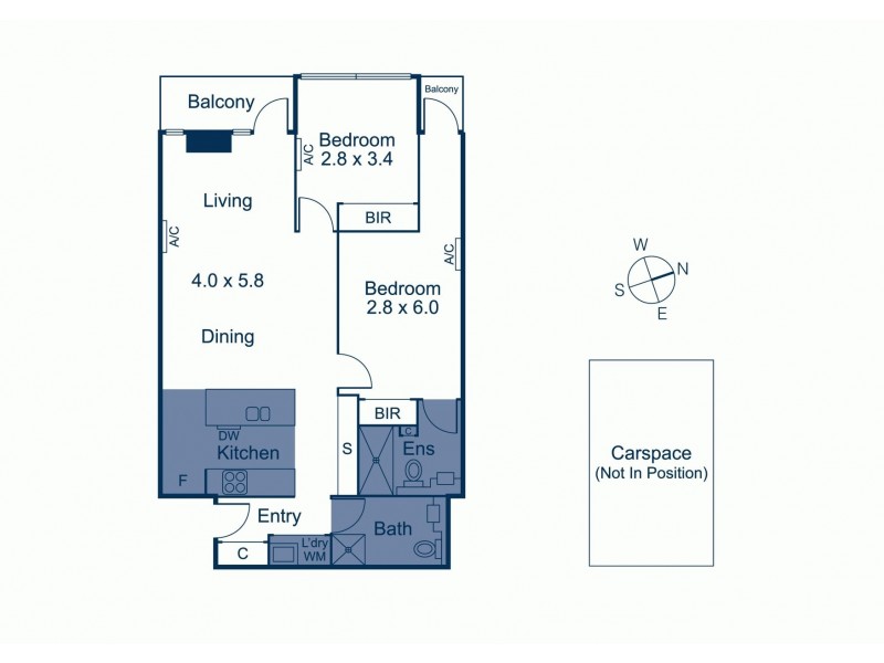 1304/218 A’Beckett Street, Melbourne VIC 3000 Floorplan