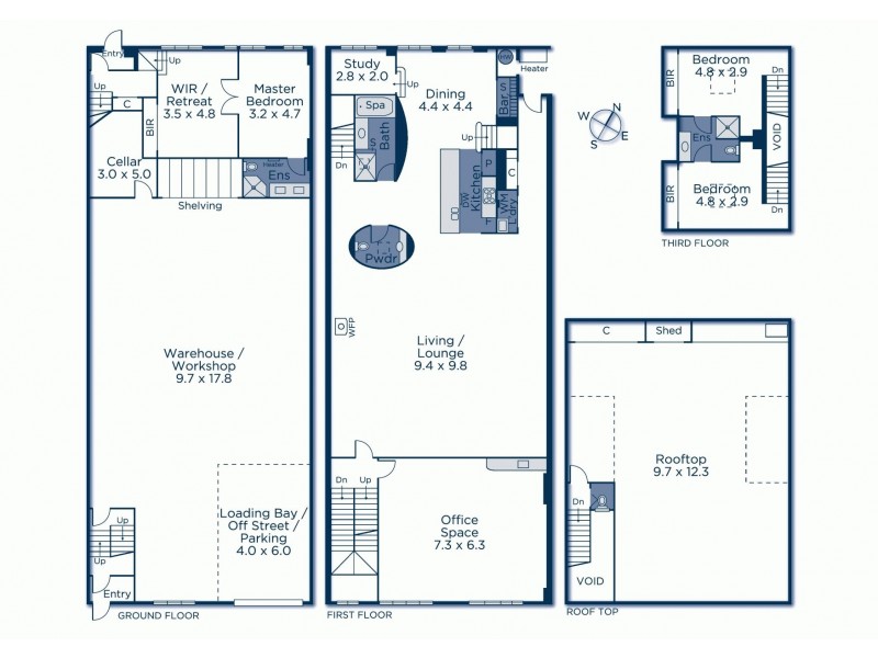 28 Munster Terrace, North Melbourne VIC 3051 Floorplan