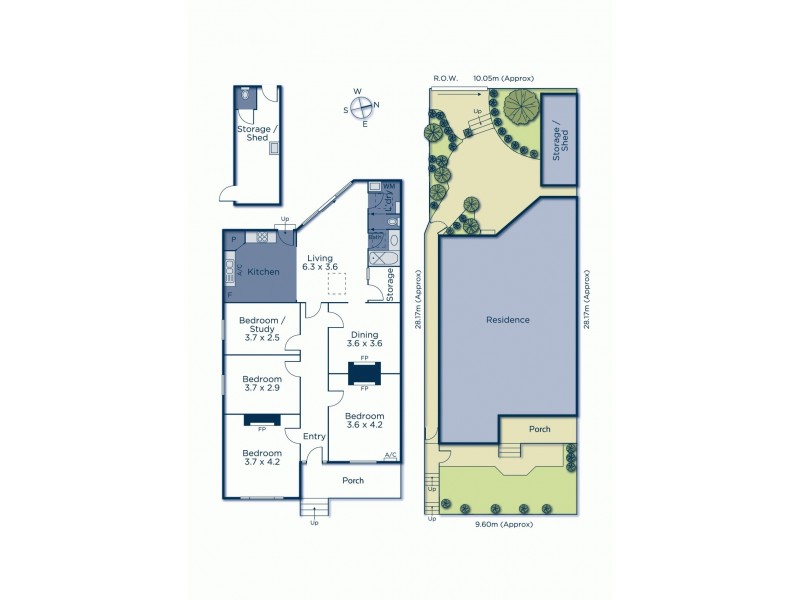 13 Carroll Street, North Melbourne VIC 3051 Floorplan