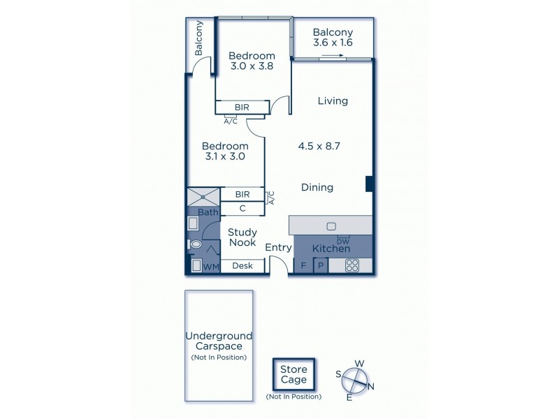 204/770B Toorak Road, Glen Iris VIC 3146 Floorplan