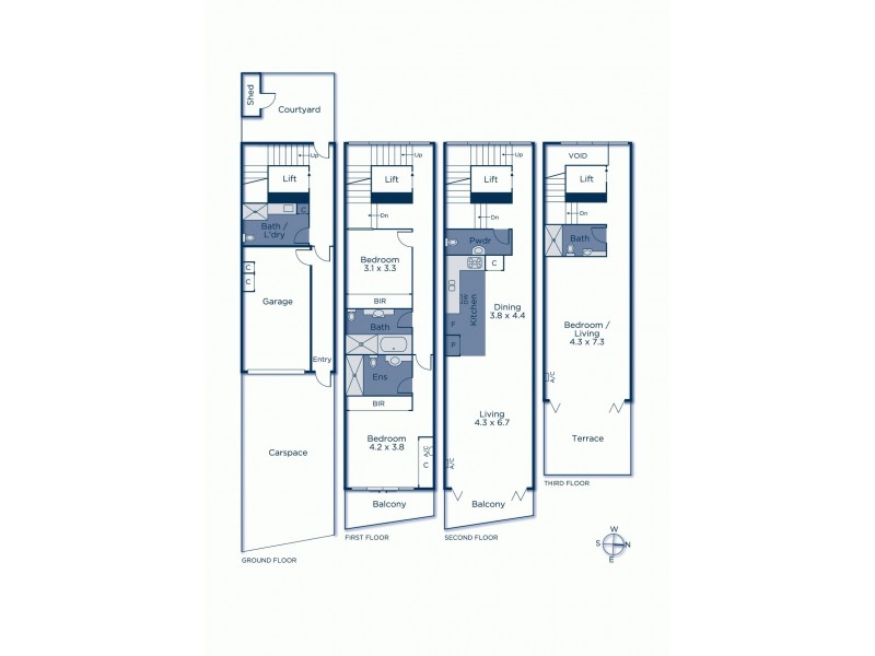 11A Thomas Place, Prahran VIC 3181 Floorplan