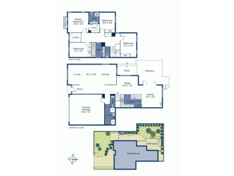 4 Bentham Court, Burwood VIC 3125 Floorplan