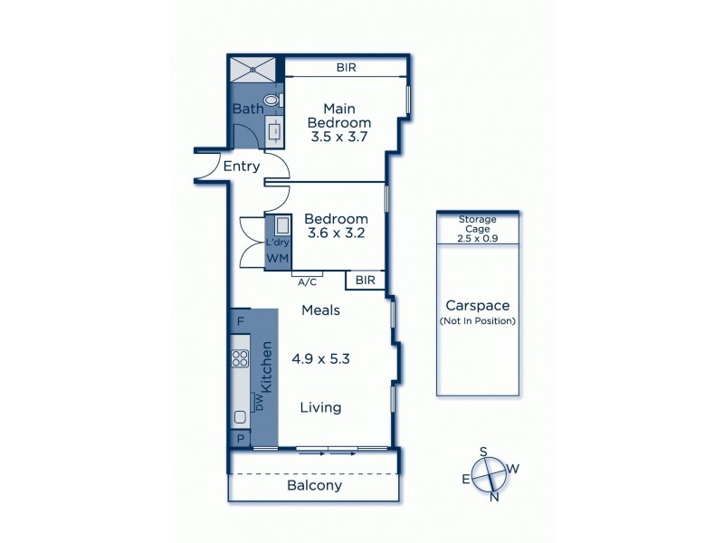 106/577 Glenferrie Road, Hawthorn VIC 3122 Floorplan