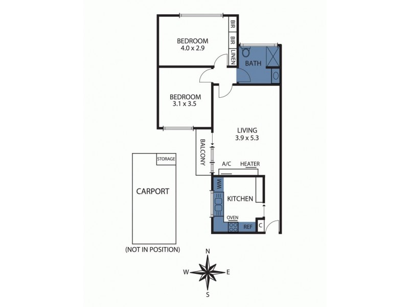 1/11 Fulton Street, St Kilda East VIC 3183 Floorplan
