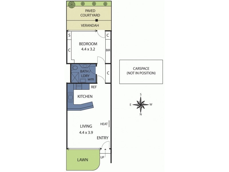 12/39 Scott Grove, Glen Iris VIC 3146 Floorplan