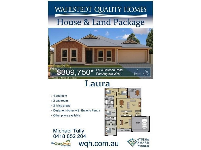 Lot 1-6 Caroona Road, Port Augusta West SA 5700