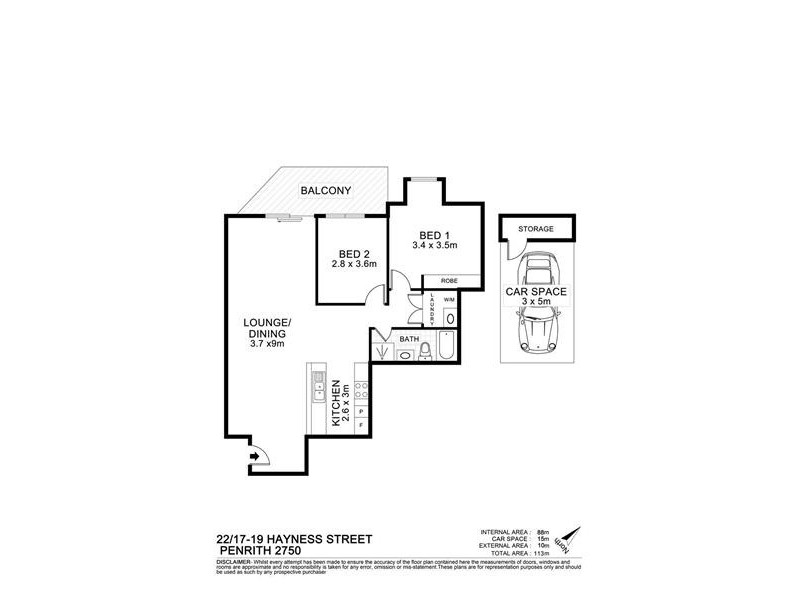 22/17-19 Haynes Street, Penrith NSW 2750