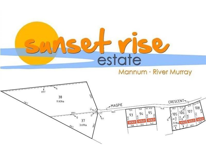 Lots 37 & 38 ‘Sunset Rise’ Magpie Crescent, Mannum SA 5238
