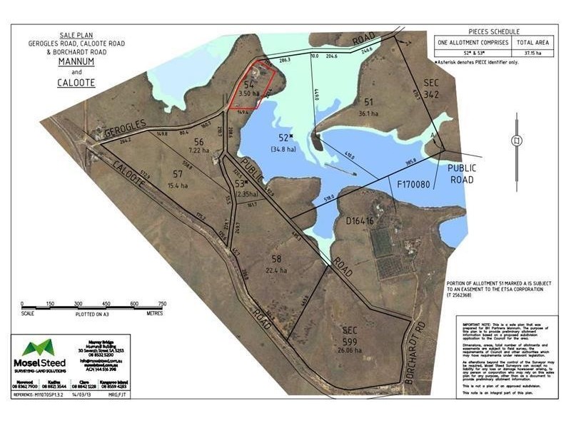 Lot 54 ‘Reedy Creek Rise’ Gerogles Road, Caloote SA 5254