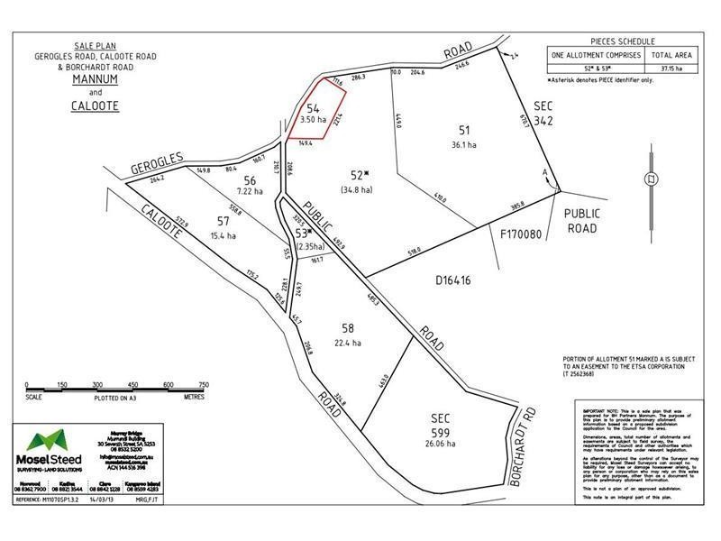 Lot 54 ‘Reedy Creek Rise’ Gerogles Road, Caloote SA 5254