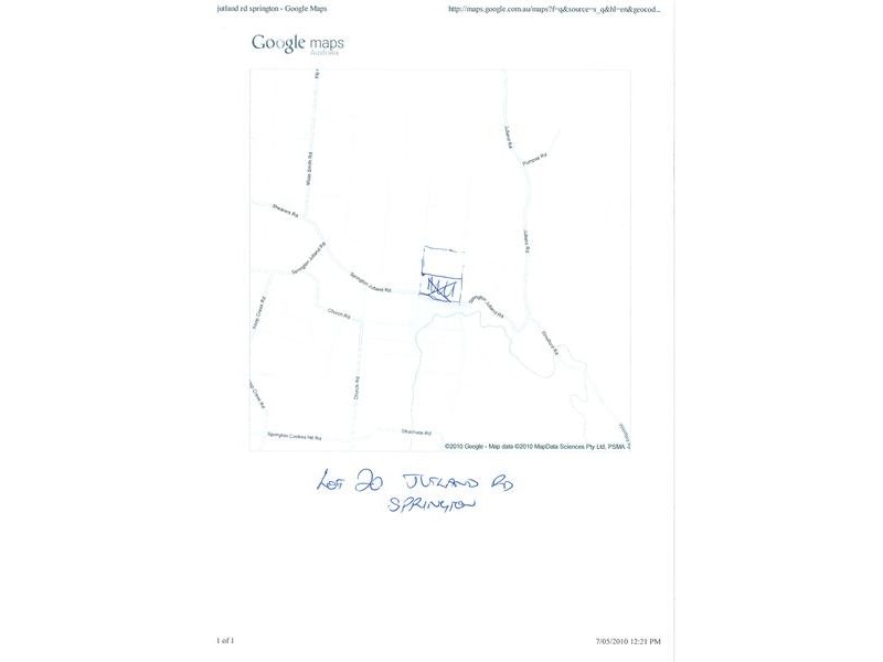 Lot 20 Jutland  Road, Springton SA 5235