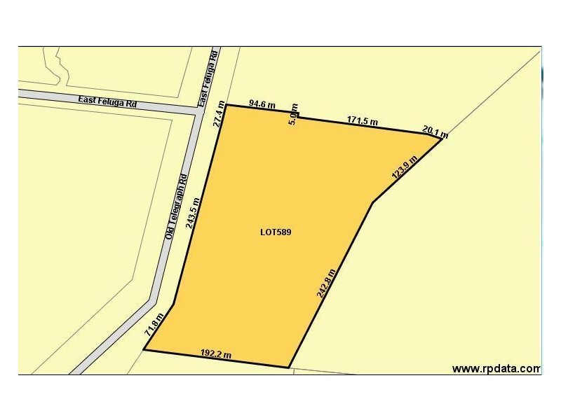 Lot 589 Old Telegraph Road, East Feluga QLD 4854