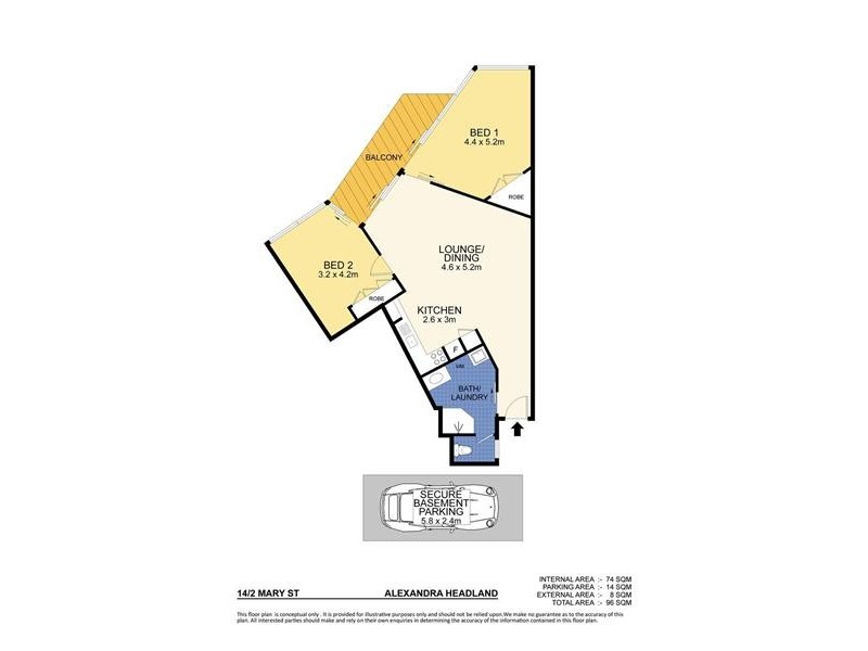 14/2 Mary Street, Alexandra Headland QLD 4572