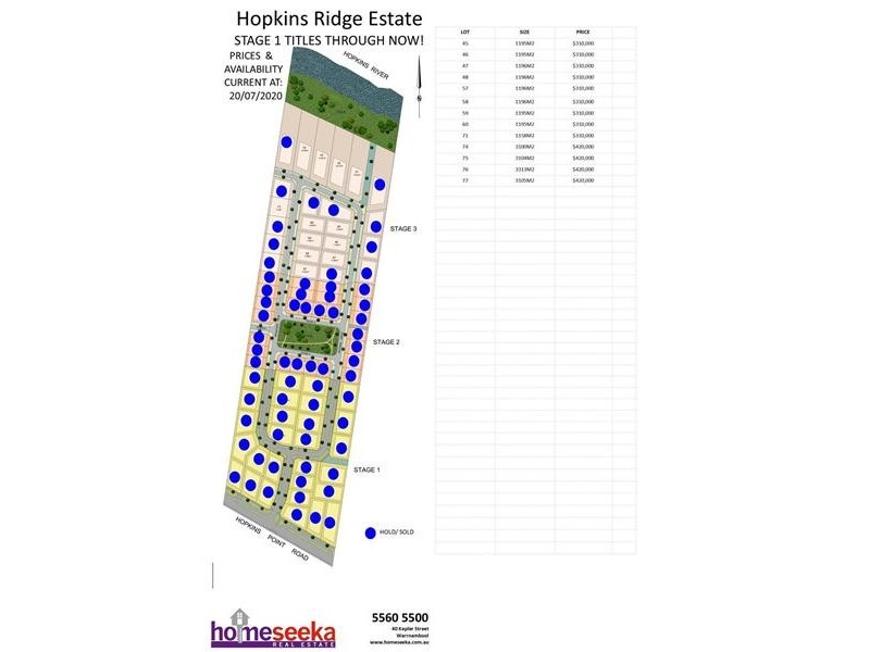 Hopkins Ridge Estate, Warrnambool VIC 3280