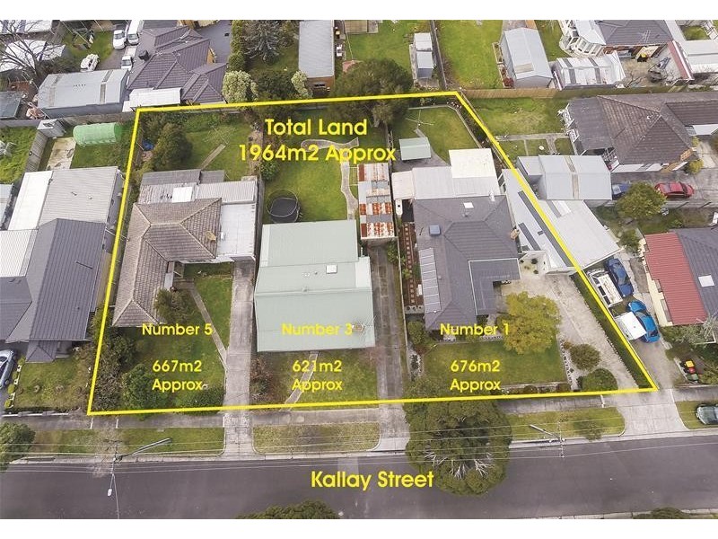 1 & 3 & 5 Kallay Street, Dandenong North VIC 3175