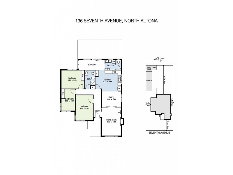 136 Seventh Avenue, Altona North VIC 3025 Floorplan