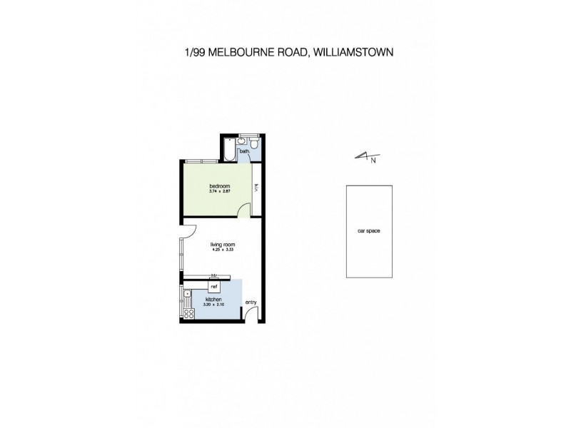1/99 Melbourne Road, Williamstown VIC 3016 Floorplan