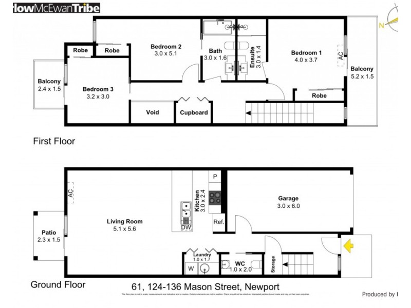 61/124-136 Mason Street, Newport VIC 3015 Floorplan