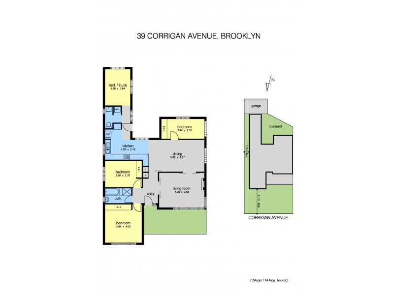 39 Corrigan Avenue, Brooklyn VIC 3012 Floorplan