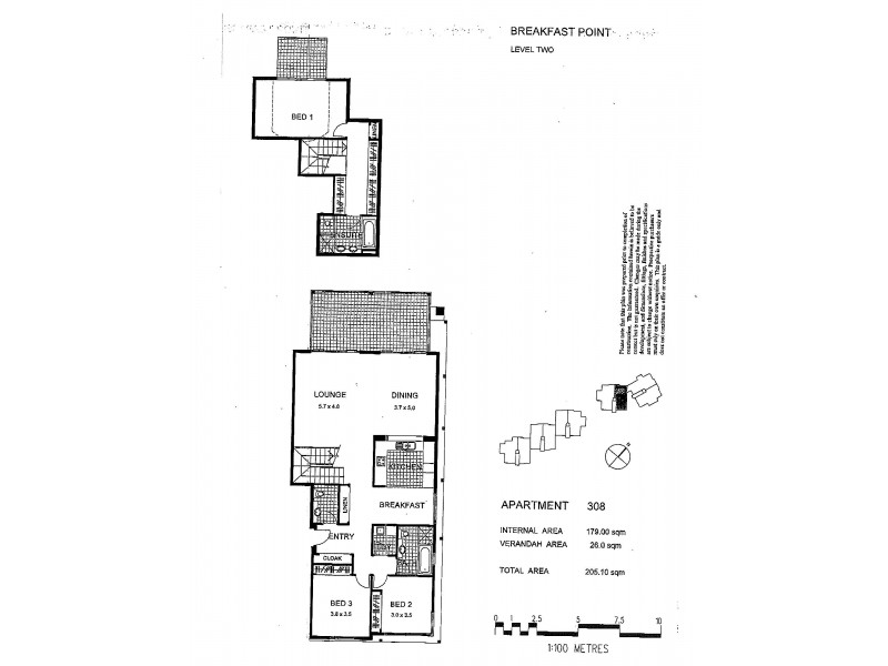 308/7 Admiralty Drive, Breakfast Point NSW 2137 Floorplan
