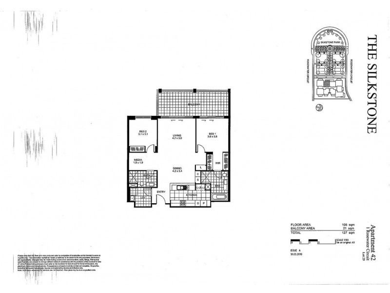 42/1 Rosewater Circuit, Breakfast Point NSW 2137 Floorplan