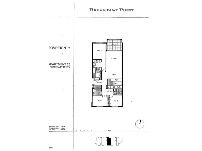 23/6 Admiralty Drive, Breakfast Point NSW 2137 Floorplan