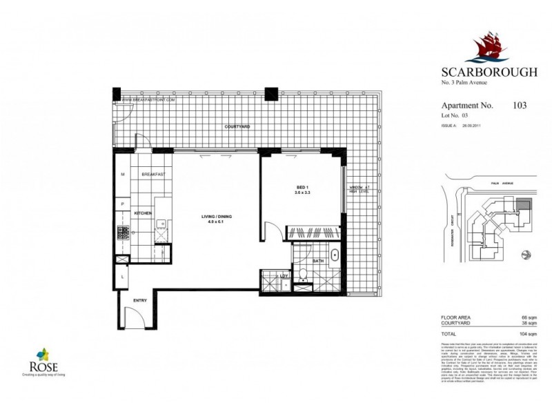 103/3 Palm Ave, Breakfast Point NSW 2137 Floorplan