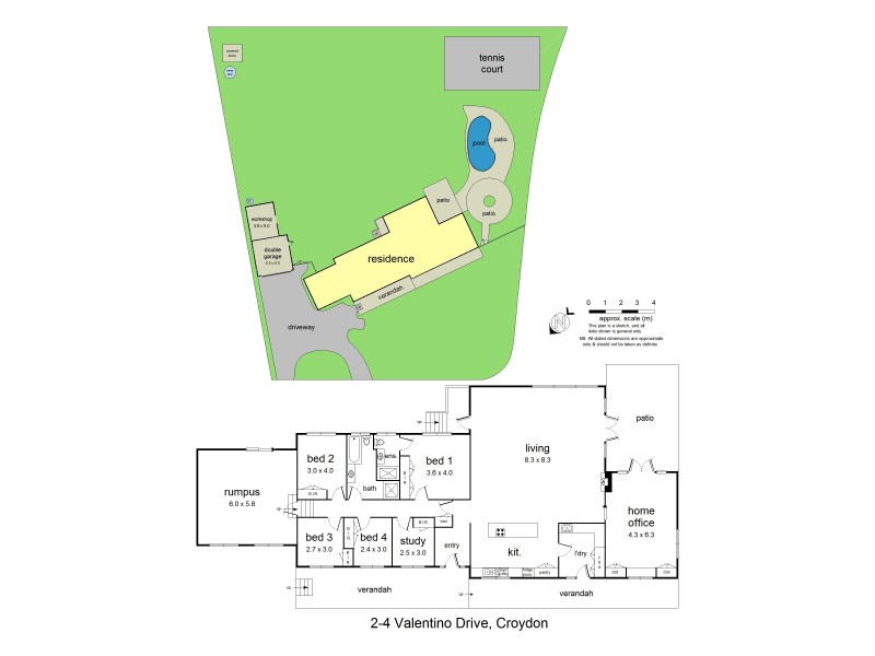 2-4 Valentino Drive, Croydon VIC 3136 Floorplan