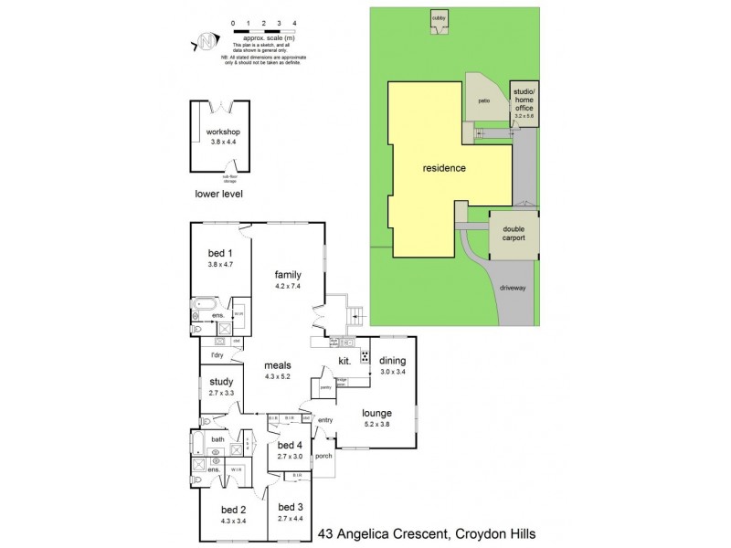 43 Angelica Crescent, Croydon Hills VIC 3136 Floorplan