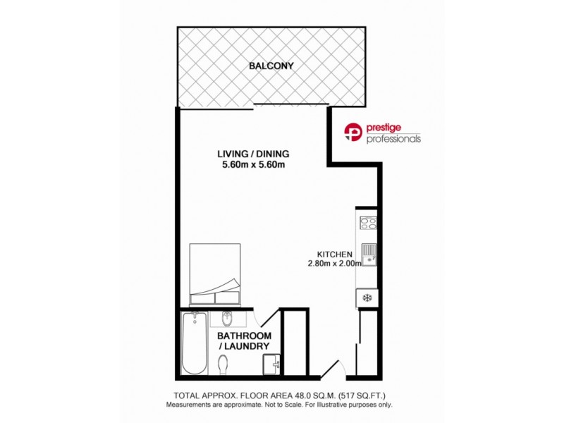 1904/91 Liverpool Street, Sydney NSW 2000 Floorplan