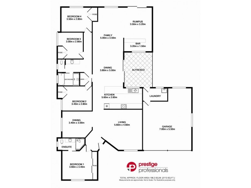 5 Bodalla Court, Wattle Grove NSW 2173 Floorplan