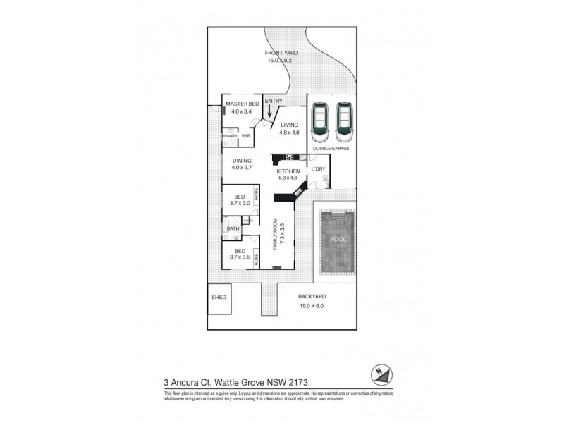 3 Ancura Court, Wattle Grove NSW 2173 Floorplan