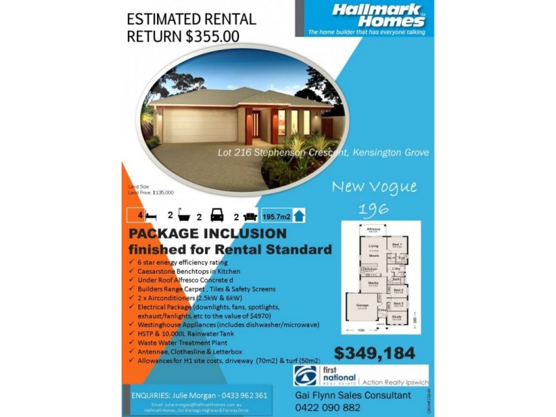 Lot 216, 27 Stephenson Cr, Kensington Grove QLD 4341