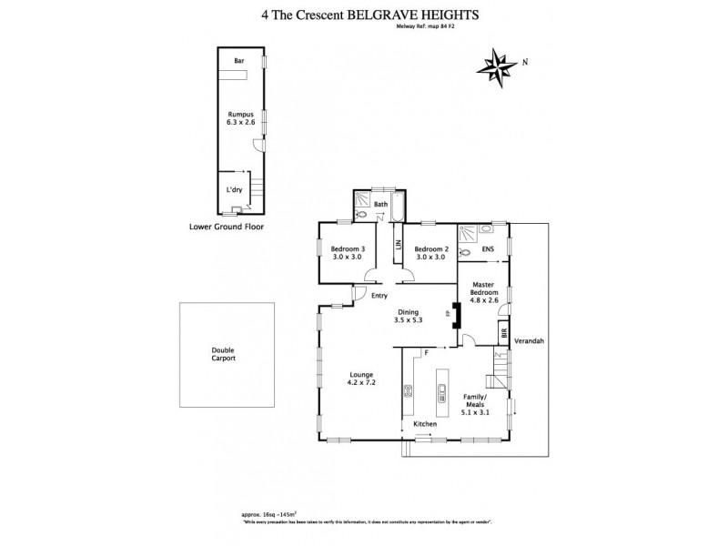 4 The Crescent, Belgrave Heights VIC 3160 Floorplan