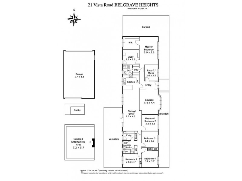 21 Vista Road, Belgrave Heights VIC 3160 Floorplan
