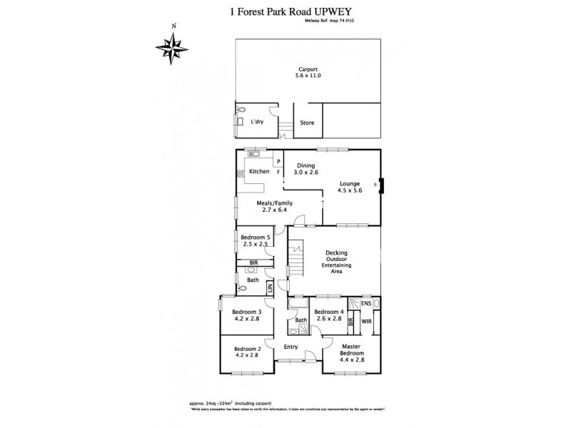 1 Forest Park Road, Upwey VIC 3158 Floorplan