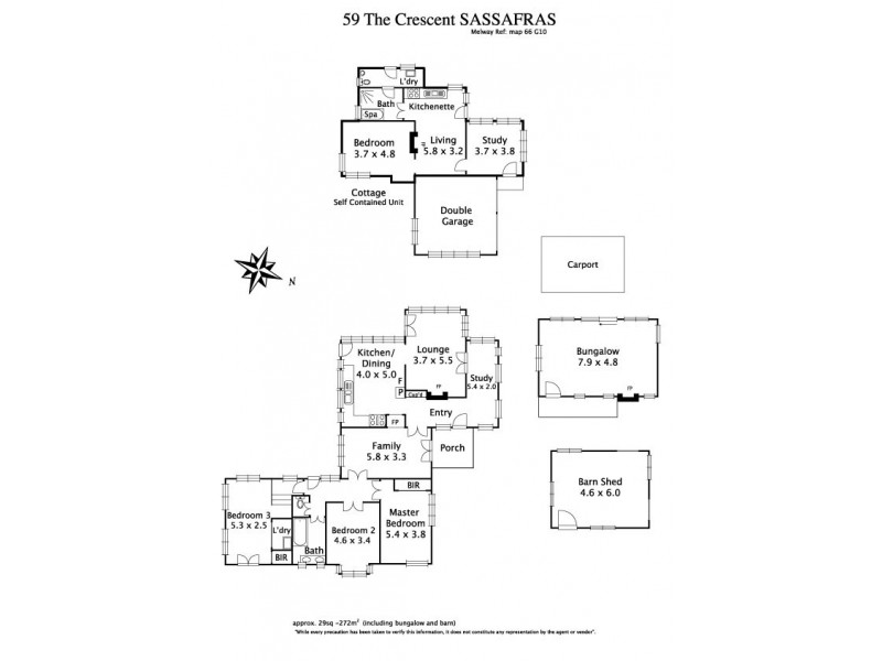 59 The Crescent, Sassafras VIC 3787 Floorplan