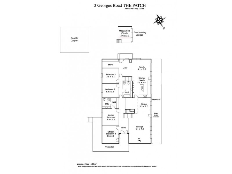 3 Georges Road, The Patch VIC 3792 Floorplan