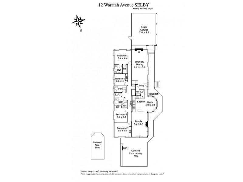 12 Waratah Avenue, Selby VIC 3159 Floorplan