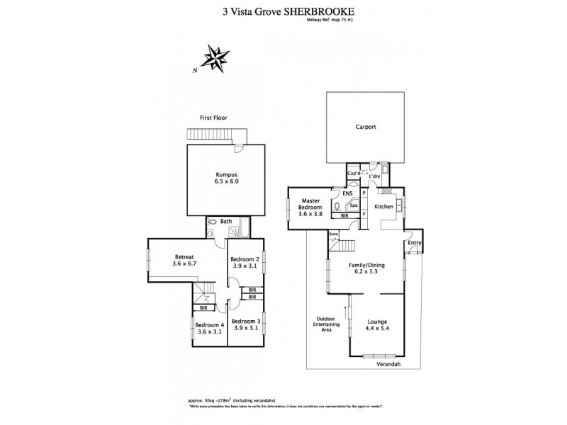 3 Vista Grove, Sherbrooke VIC 3789 Floorplan