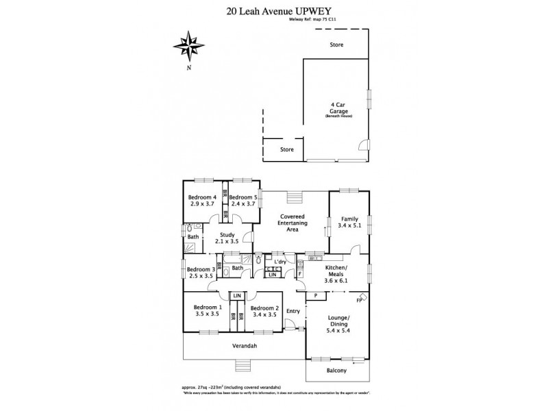 20 Leah Avenue, Upwey VIC 3158 Floorplan