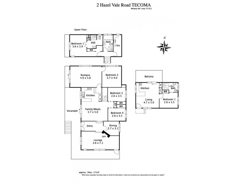 2 Hazel Vale Road, Tecoma VIC 3160 Floorplan