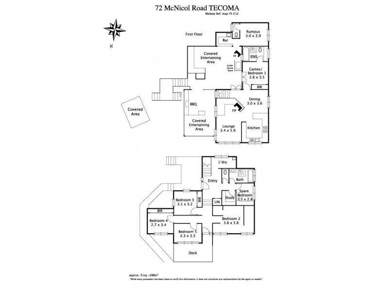 72 McNicol Road, Belgrave VIC 3160 Floorplan