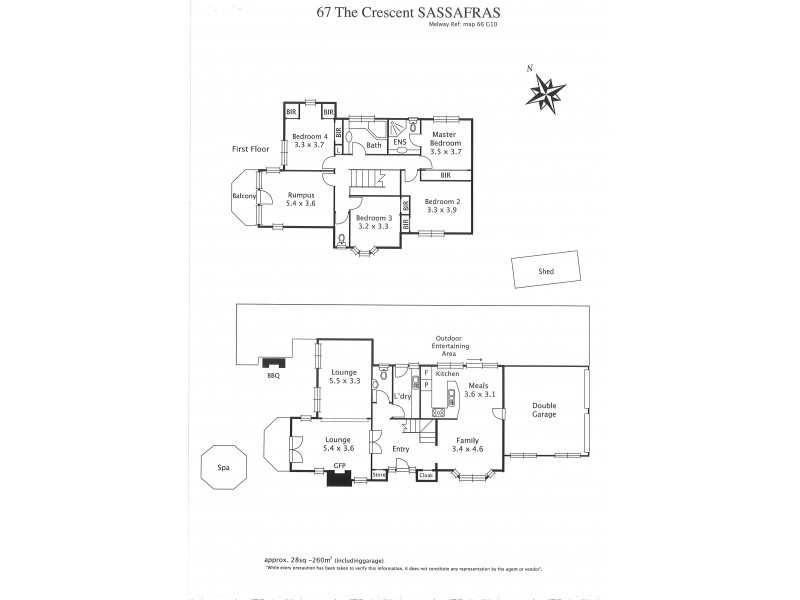 67 The Cresent, Sassafras VIC 3787 Floorplan